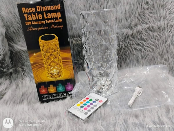 Diamond Rose Lamp