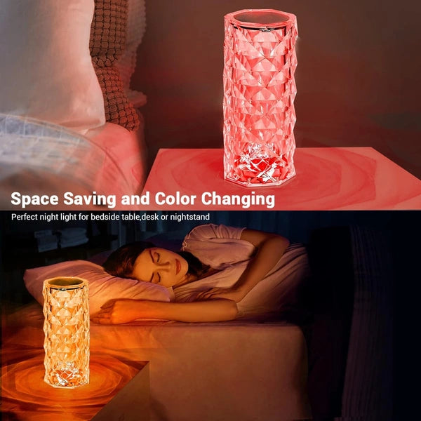 Diamond Rose Lamp