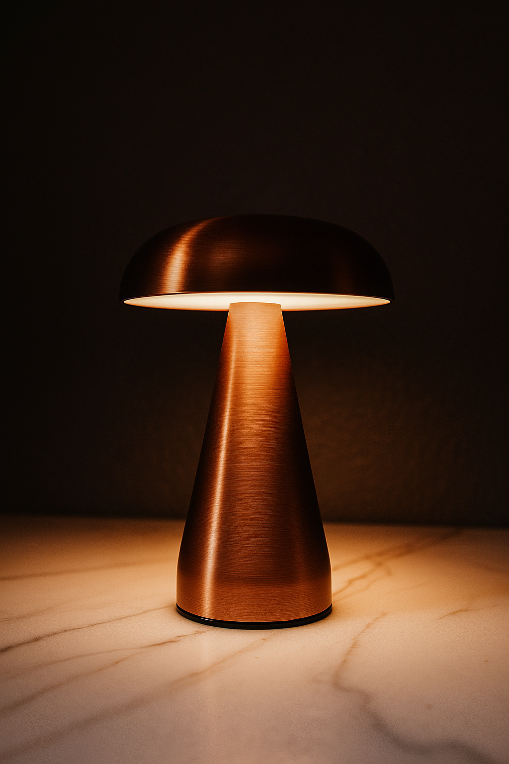 Copper Mushroom Lamp