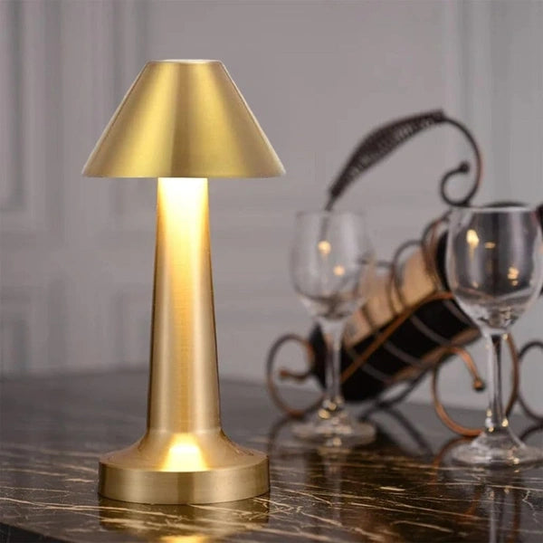 Golden Cone Lamp