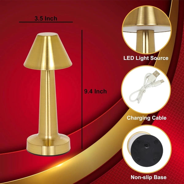 Golden Cone Lamp