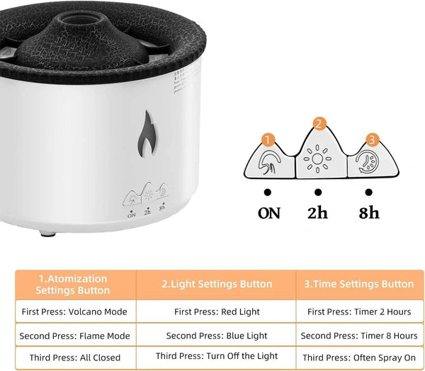 Volcano Diffuser Lamp