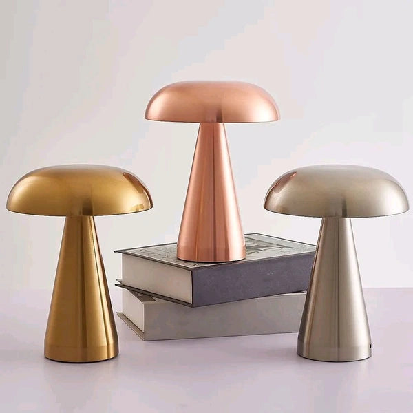 Copper Mushroom Lamp