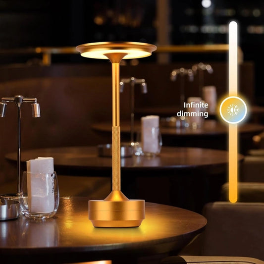 Golden Pedestal Lamp